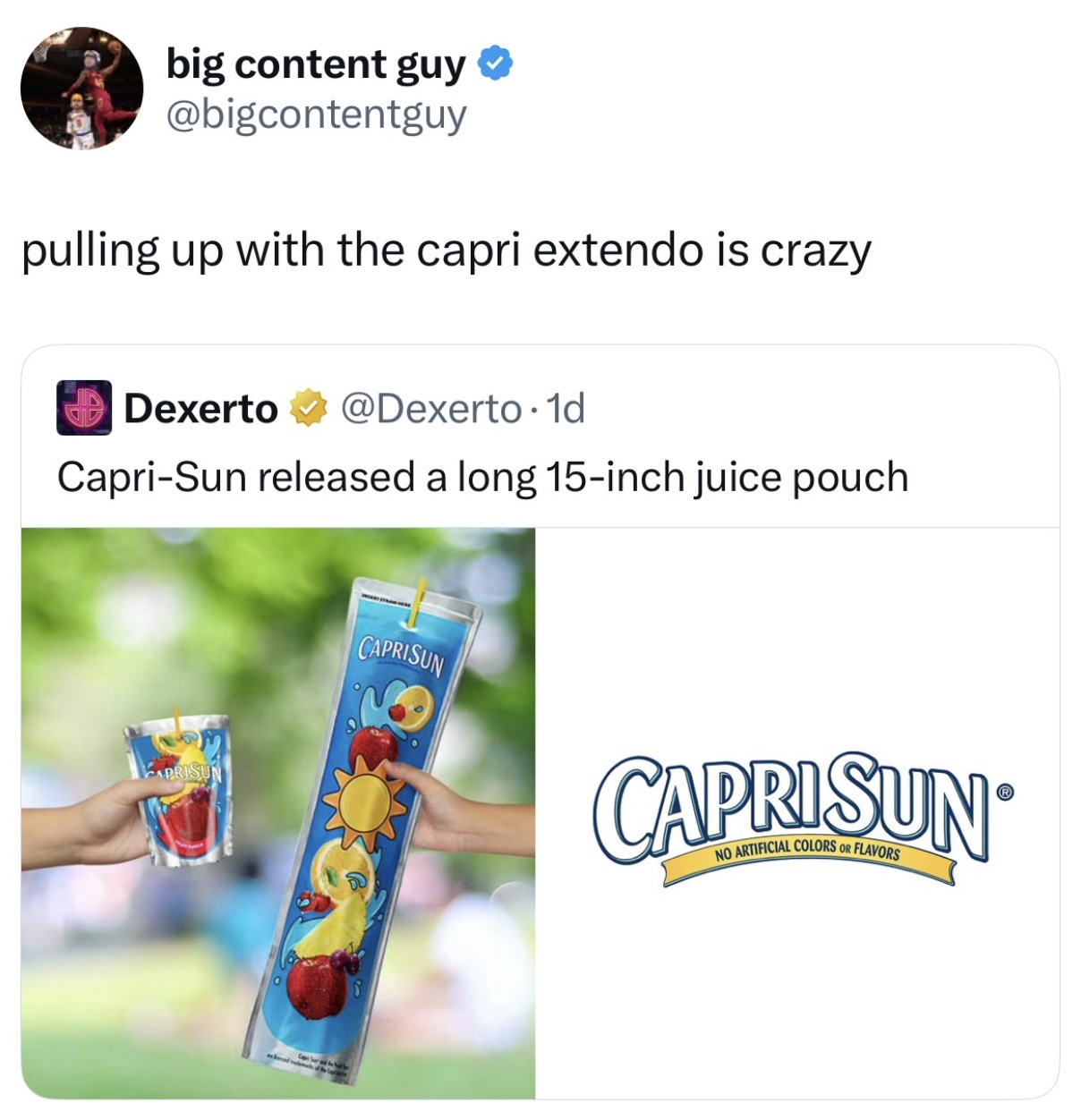 No - it's smart for hydration.